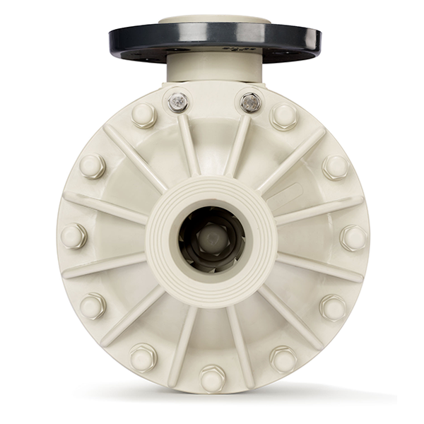OMA Series mechanically sealed horizontal pumps costructed of polypropylene