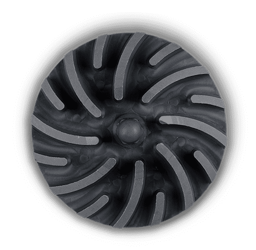 All-plastic impellers (PVC) insensitive to chemical aggression