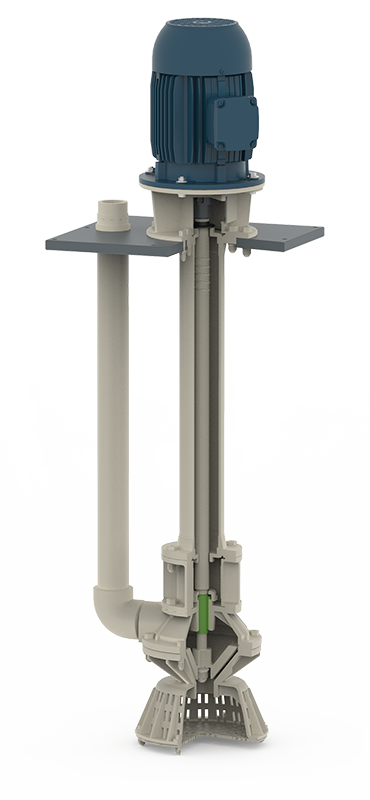 Pompa verticale in plastica