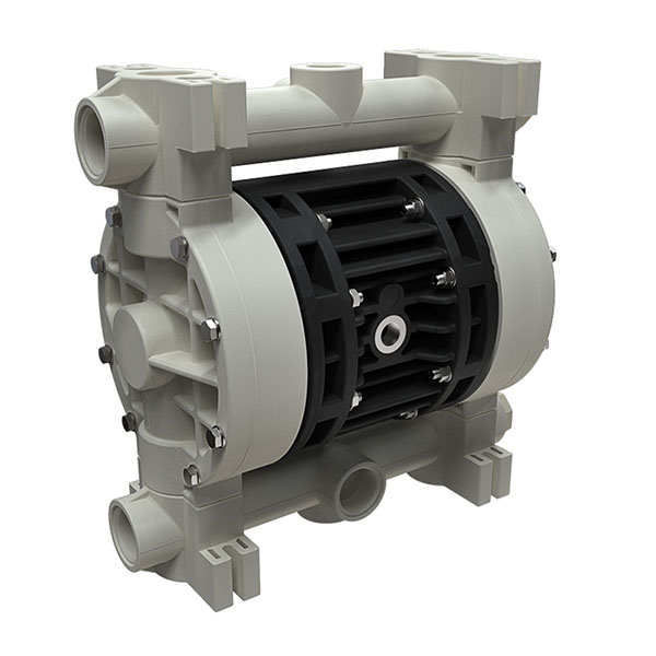 BX150 air-powered double diaphragm chemical pumps made from plastic