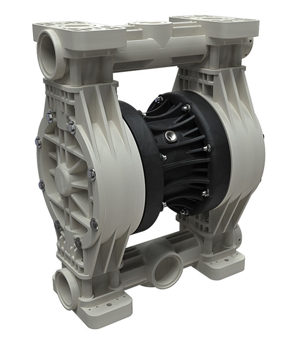BX503 air-powered double diaphragm chemical pumps made from plastic