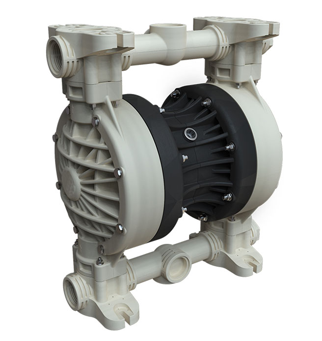 BX522 air-powered double diaphragm chemical pumps made from plastic