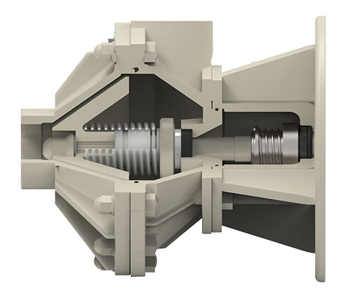 Chemical pumps with double mechanical seal with dry-running capability and ideal when there is a risk of crystal formation