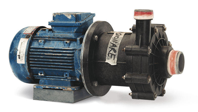 Magnetic pump for the discharge of various chemical products from tankers