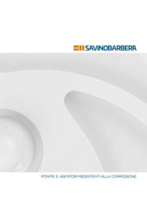 Savino Barbera chemical pumps and industrial mixers general catalogue