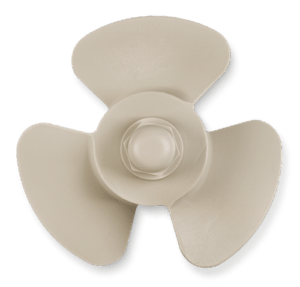 Three-blade-marine-propeller-in-PP-for-acid-waters-and-corrosive-fluids