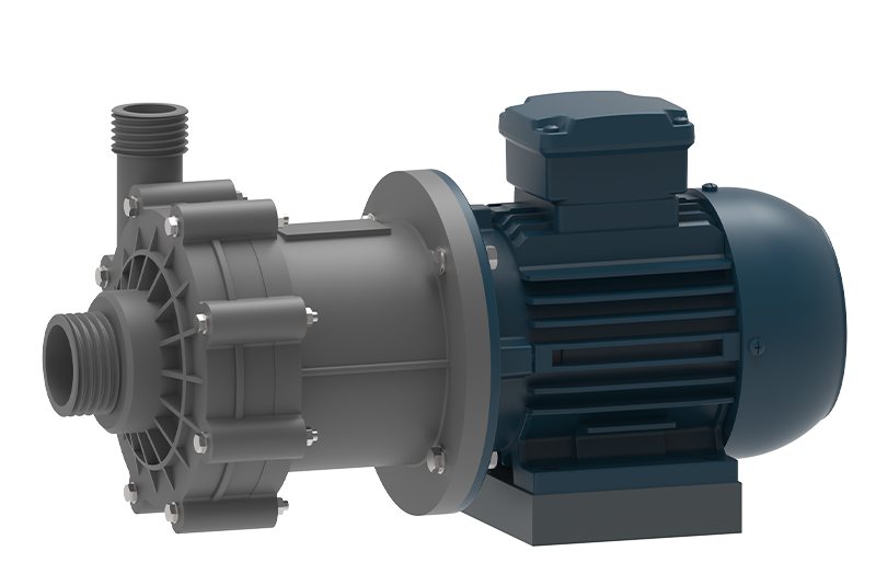 Corrosion-free mag drive pumps in PVDF for strong acids and highly corrosive chemical substances